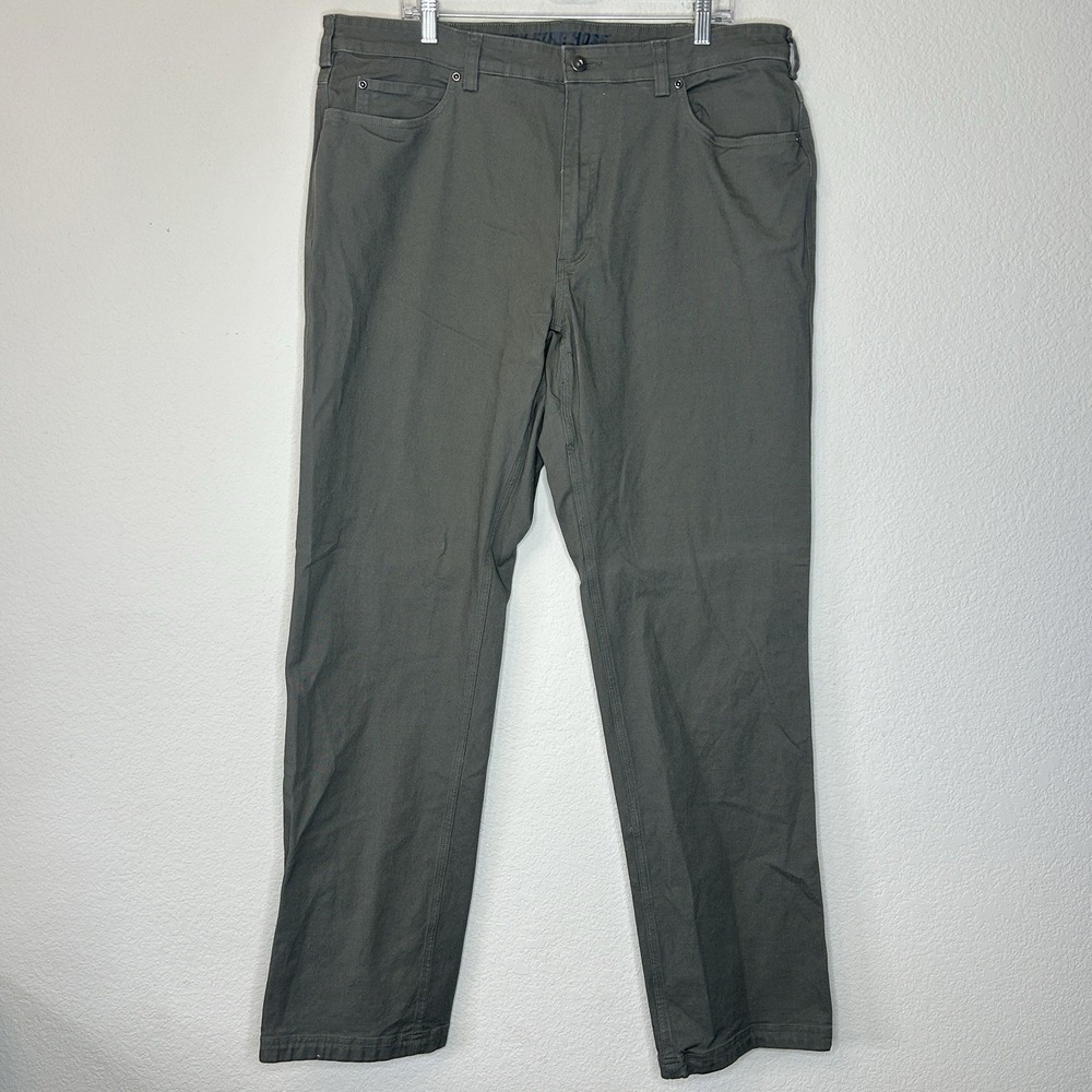 Duluth Flex Fire Hose Relaxed Fit Carpenter Green Gray Pants Men's 40 Size 40x34